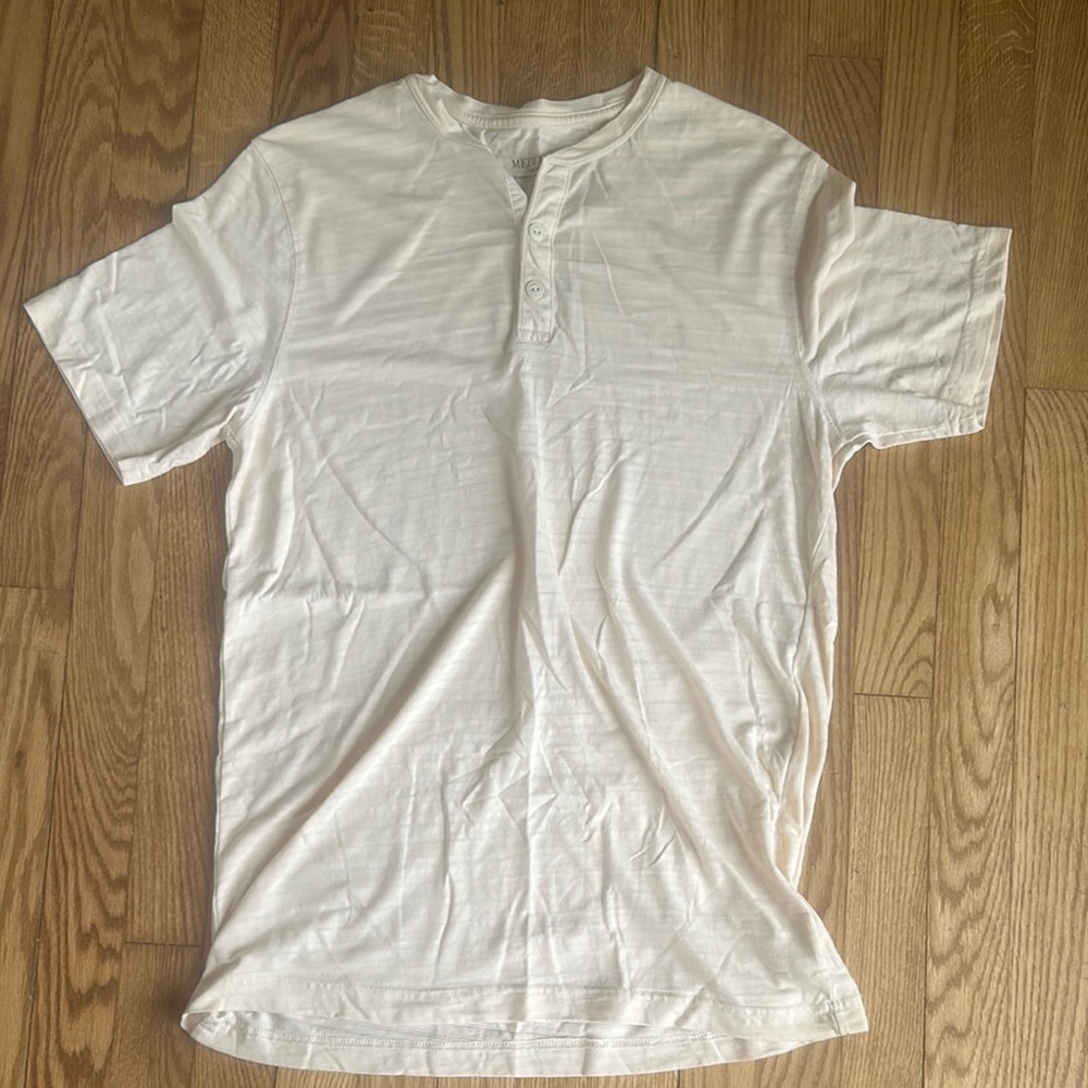 Merona Cream Short Sleeve Tee Shirt